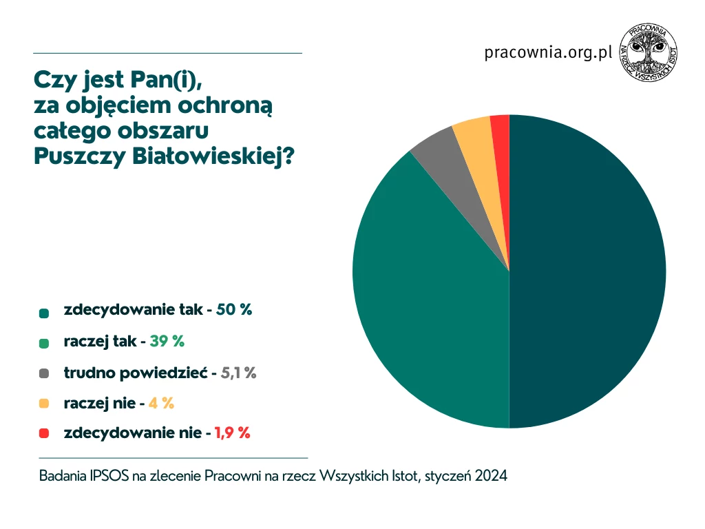 Polacy w większości opowiadają się za ochroną puszczy