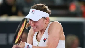 Jekaterina Aleksandrowa podczas swojego spotkania w turnieju WTA