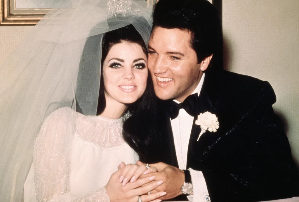 Elvis Presley z żoną Priscillą