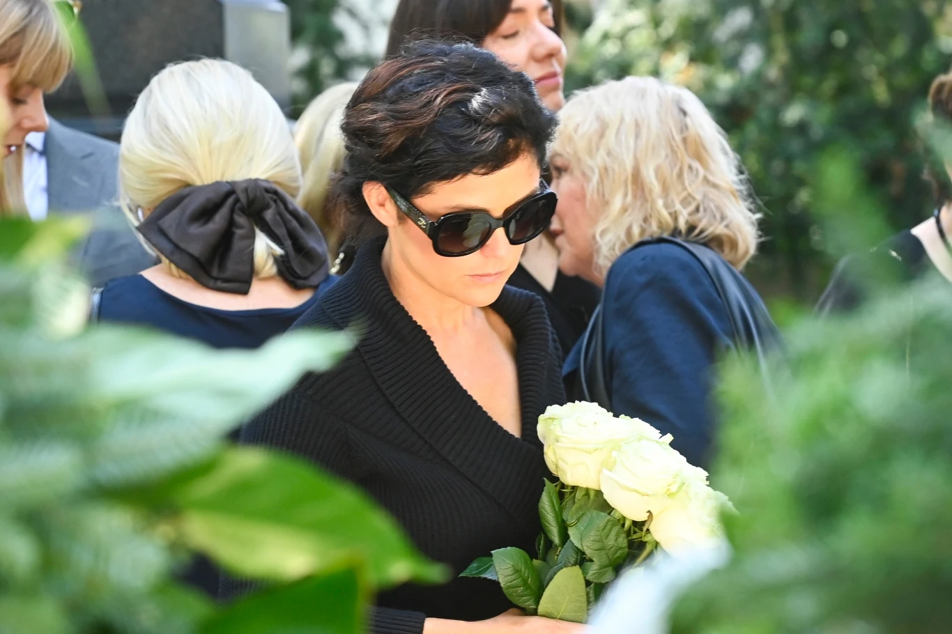 Katarzyna Cichopek na pogrzebie Andrzeja Precigsa