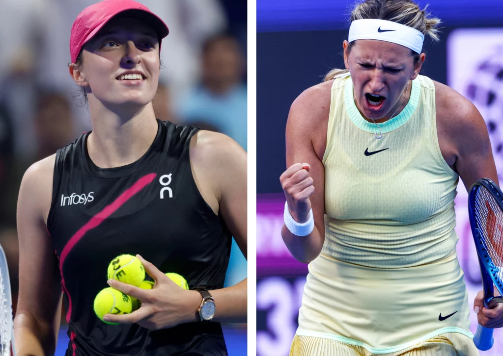 Iga Świątek i Wiktoria Azarenka