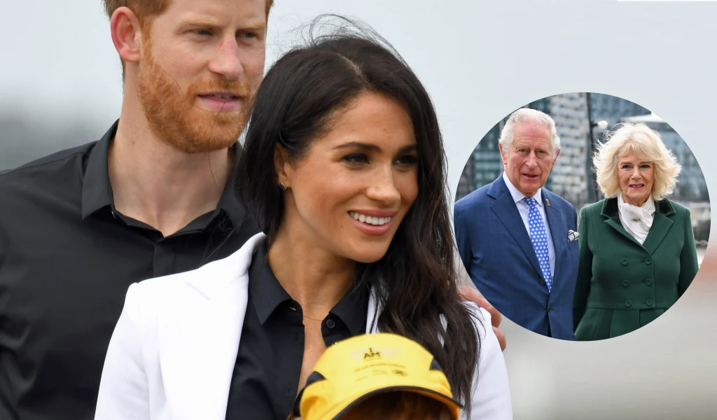 Harry, Meghan i Karol IIi z Camillą