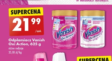 Vanish Oxi Action Odplamiacz do tkanin w proszku 625 g