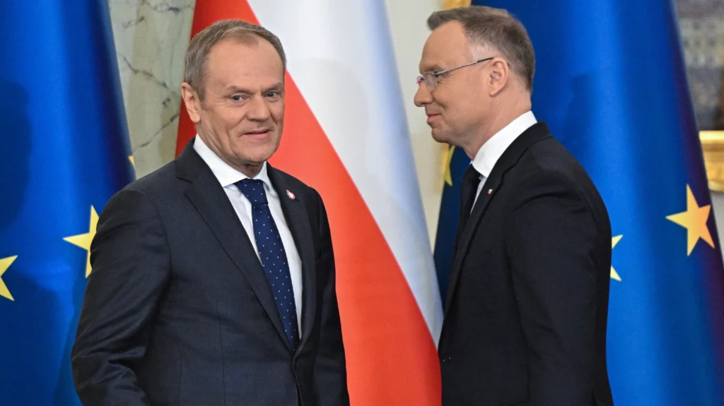 Rada Gabinetowa. Premier Donald Tusk, obok prezydent Andrzej Duda Rada Gabinetowa. Premier Donald Tusk, obok prezydent Andrzej Duda