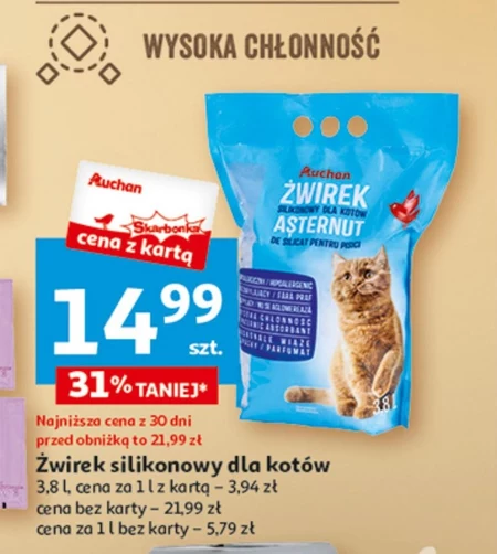 Żwirek silikonowy Auchan