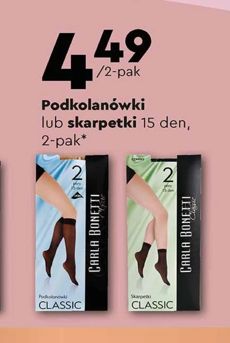 Podkolanówki Carla Bonetti