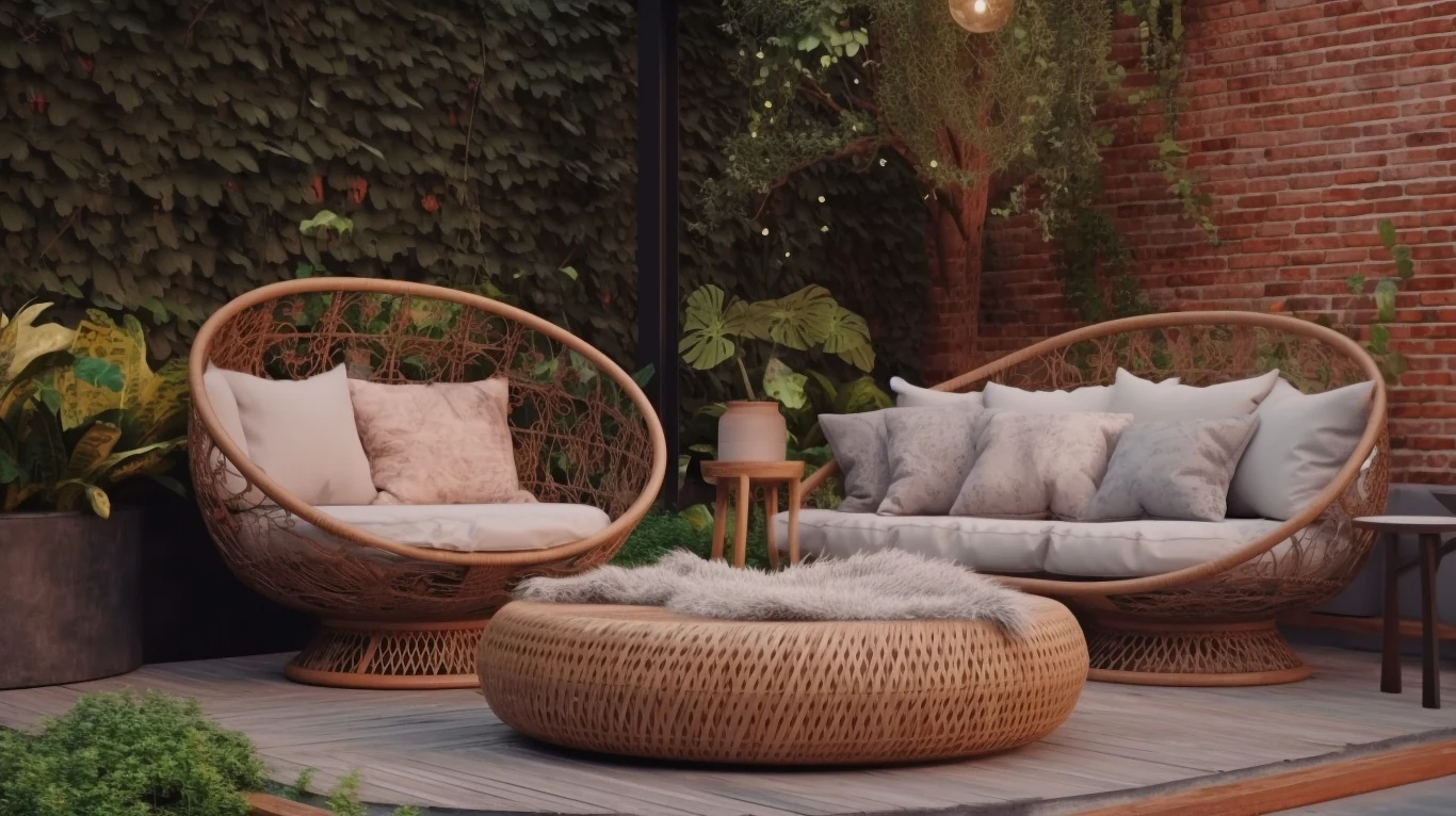 Meble rattanowe pięknie się prezentują w ogrodzie. Wymagają jednak regularnego czyszczenia. Meble rattanowe pięknie się prezentują w ogrodzie. Wymagają jednak regularnego czyszczenia.