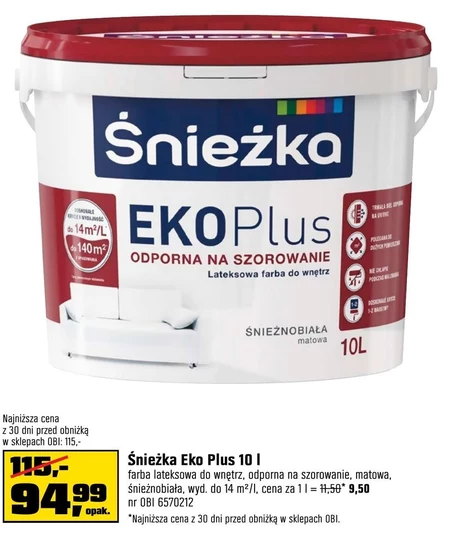 Farba lateksowa Śnieżka