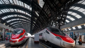 Włoski pociąg Frecciarossa osiąga prędkość do 300 km/h