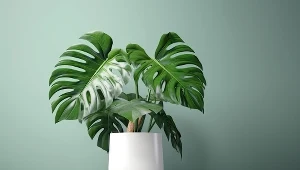 Na monsterze pojawiają się ciemne plamy? Spryskaj liście tą domową odżywką 