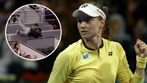 Kuriozalne sceny po meczu Rybakiny. Jeden z fanów przeszedł sam siebie