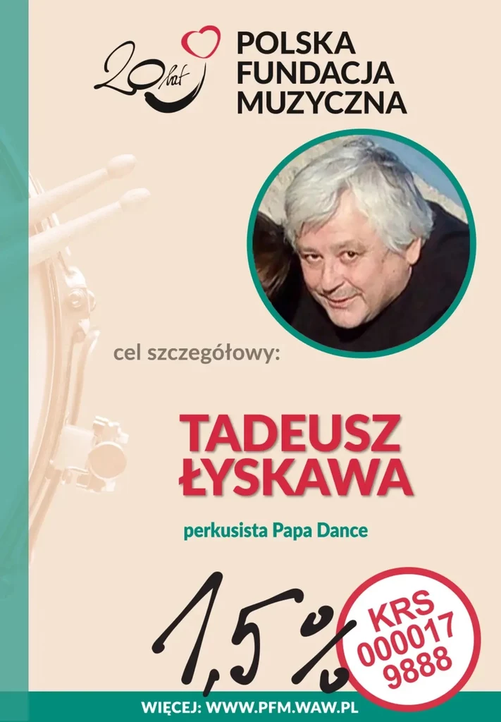 Polska Fundacja Muzyczna prosi o wsparcie dla Tadeusza Łyskawy