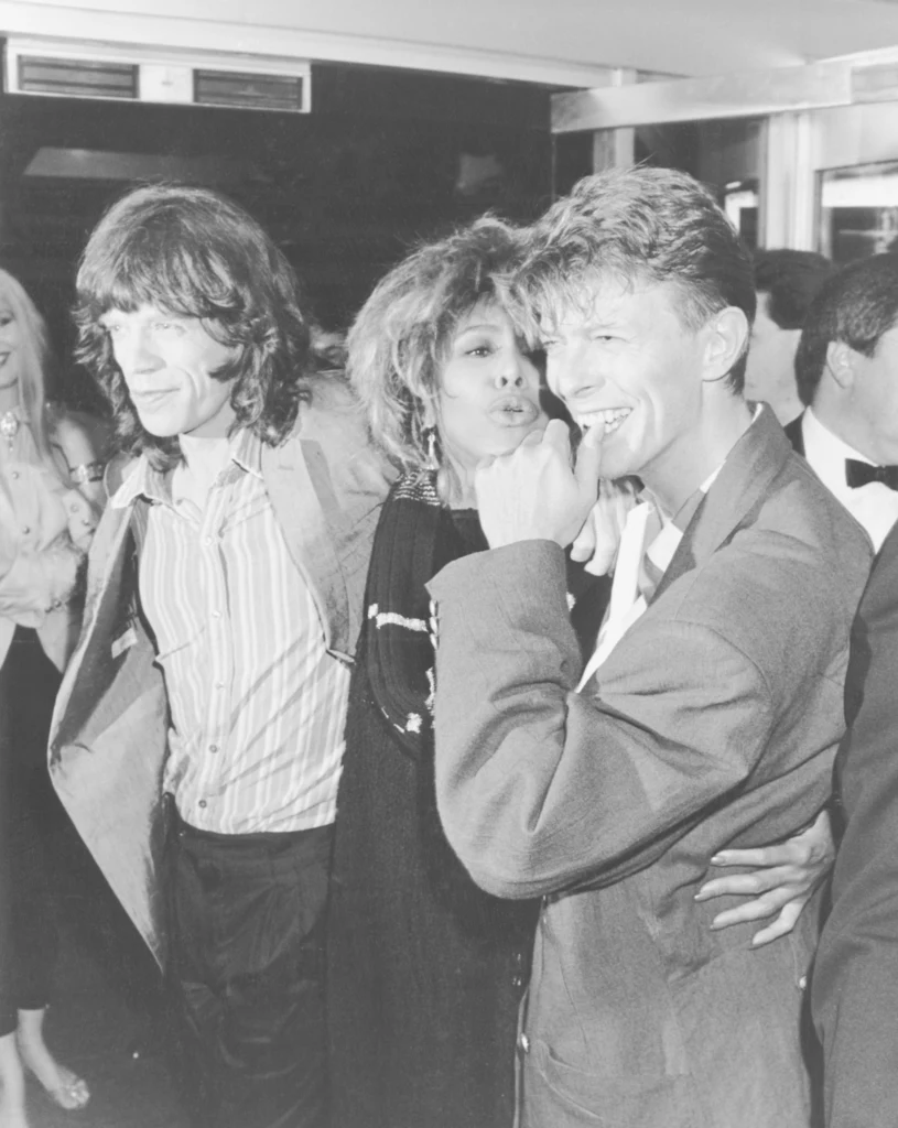 Mick Jagger, Tina Turner i David Bowie