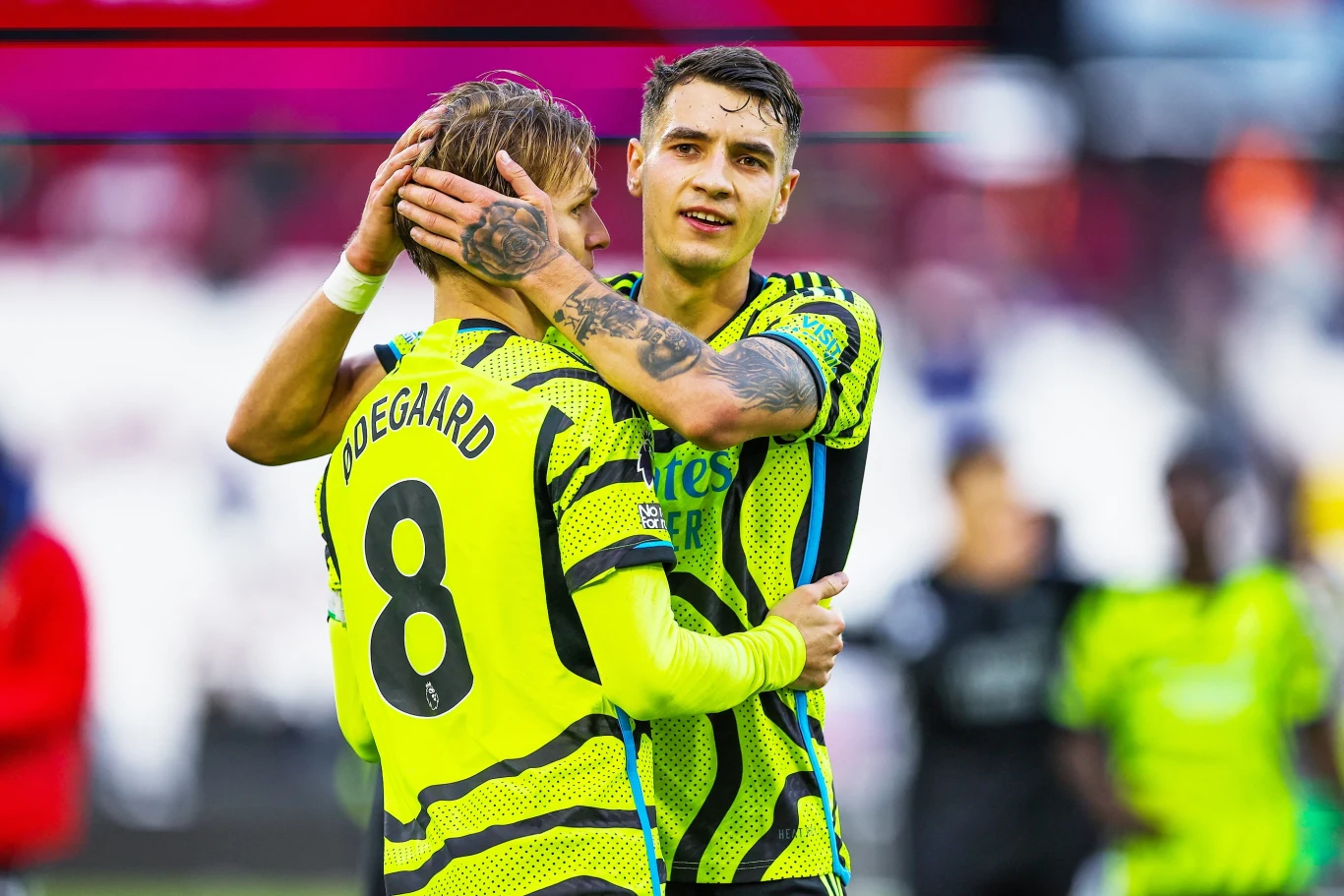 Martin Odegaard i Jakub Kiwior Martin Odegaard i Jakub Kiwior