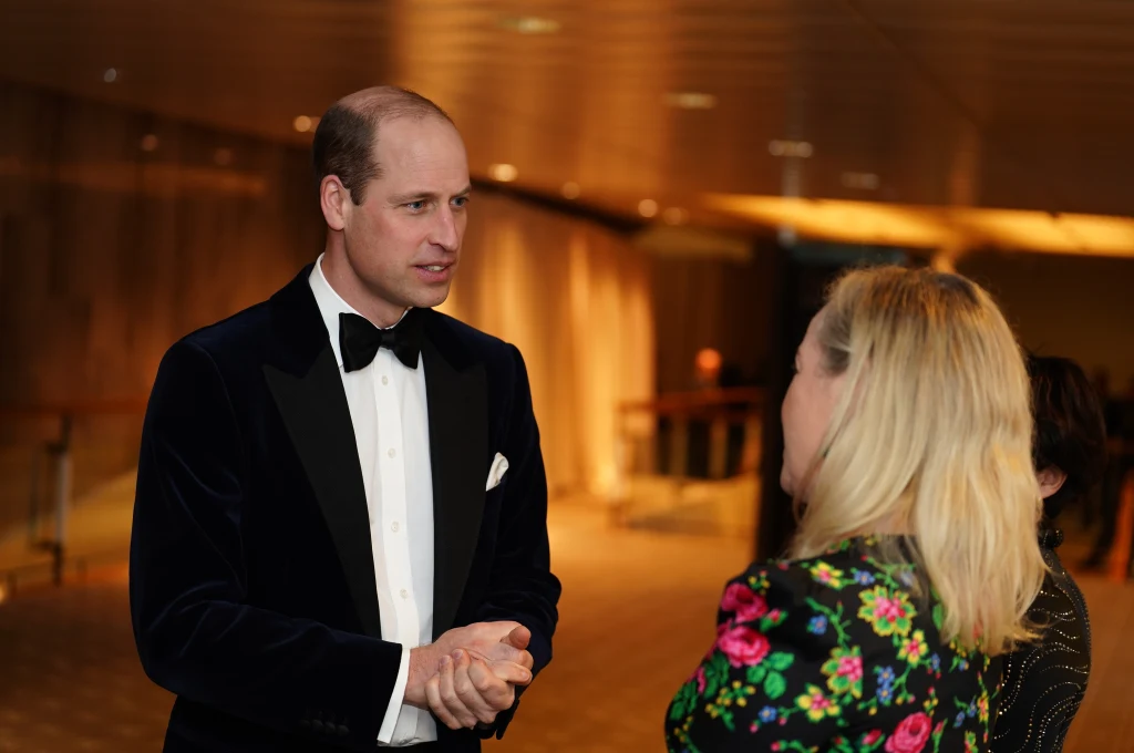 Książę William podczas gali BAFTA