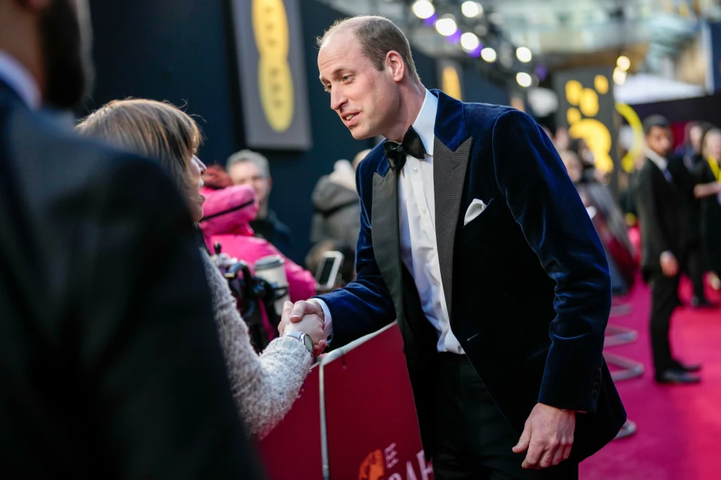 Książę William podczas rozdania nagród BAFTA