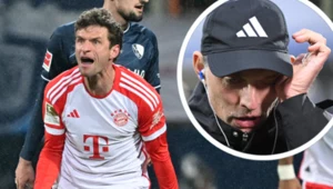 Piłkarz Bayernu Monachium Thomas Muller oraz szkoleniowiec mistrza Niemiec - Thomas Tuchel