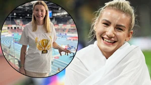 Adrianna Sułek-Schubert w roli kibica podczas mistrzostw Polski w Toruniu 