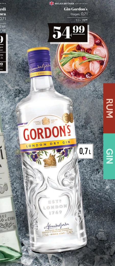 Gordon's London Dry Gin 700 ml