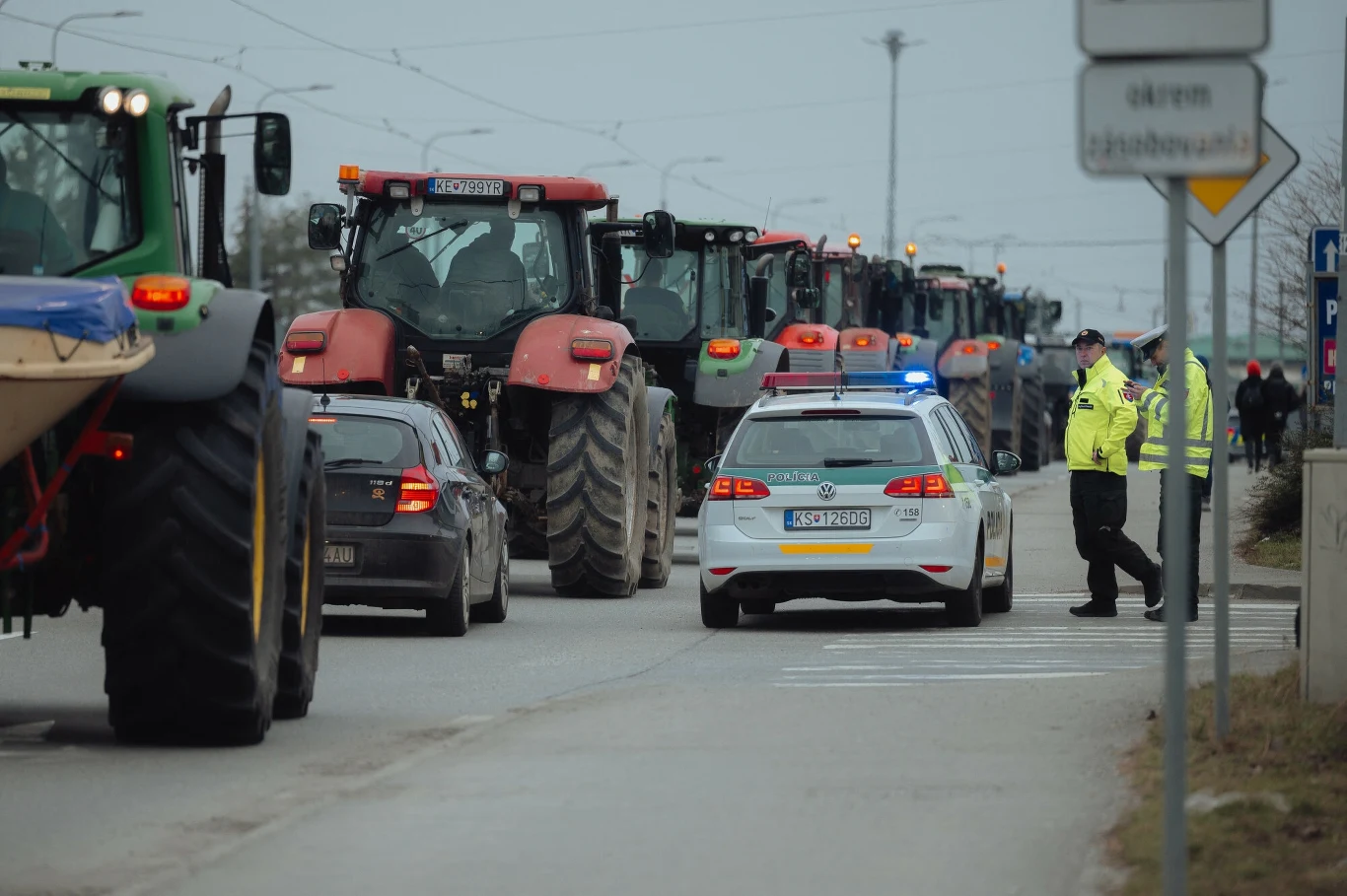 Protesty rolników na Słowacji Protesty rolników na Słowacji