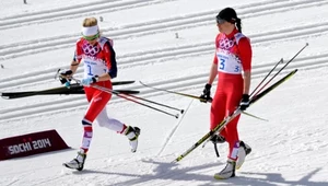 Therese Johaug (z lewej) i Justyna Kowalczyk