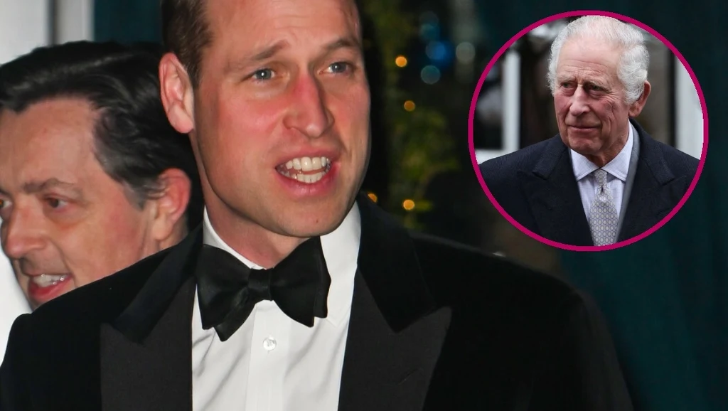 Książę William i król Karol.