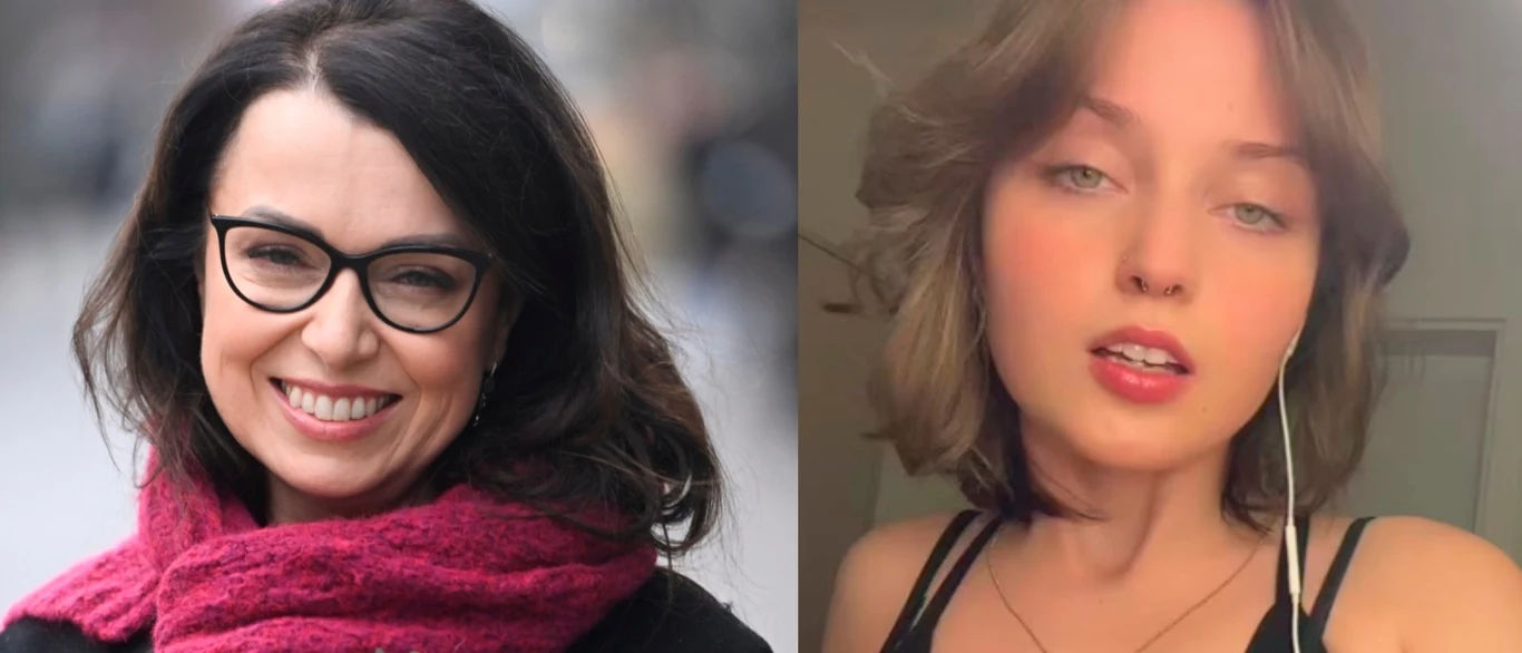 Katarzyna Pakosińska z córką Mają TikTok@zwiadrowana