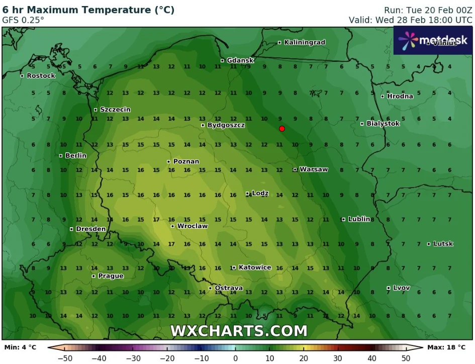 Pod koniec lutego w zachodniej i południowej części kraju może być nawet około 17 stopni Celsjusza Pod koniec lutego w zachodniej i południowej części kraju może być nawet około 17 stopni Celsjusza
