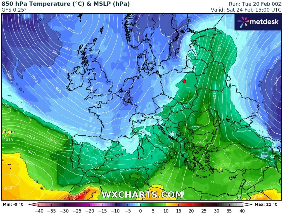 W sobotę najcieplej będzie we wschodniej części Polski - tam temperatury wyraźnie przekroczą 10 st. C W sobotę najcieplej będzie we wschodniej części Polski - tam temperatury wyraźnie przekroczą 10 st. C