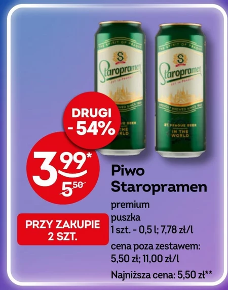 Staropramen Premium Piwo 500 ml