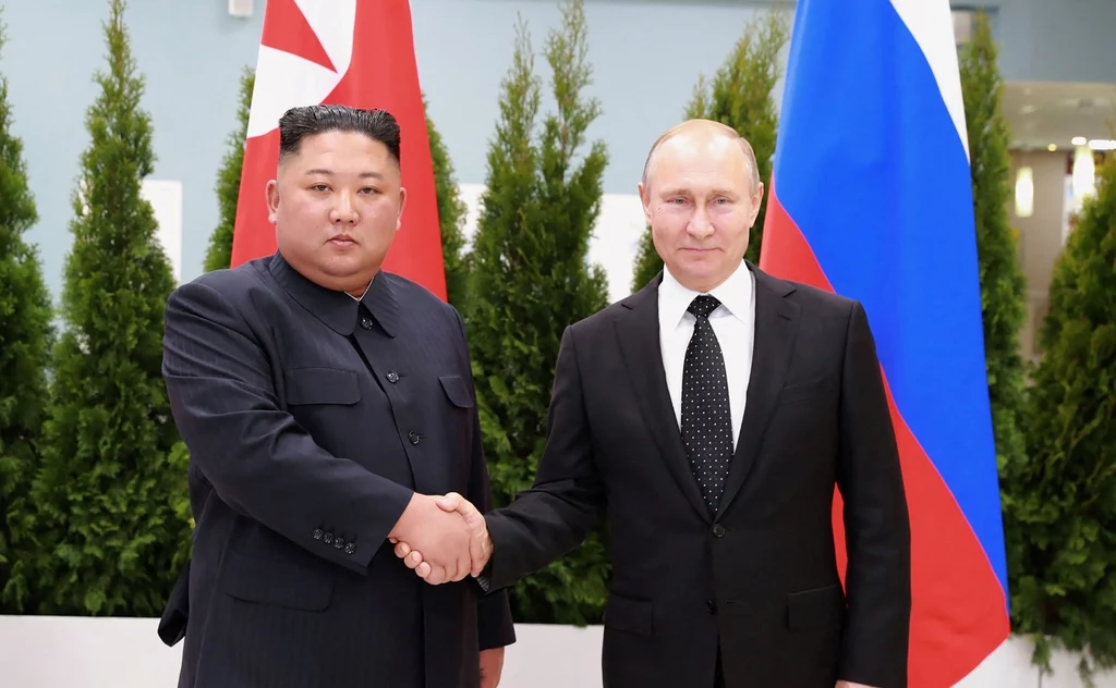 Kim Dzong Un i Władimir Putin Kim Dzong Un i Władimir Putin
