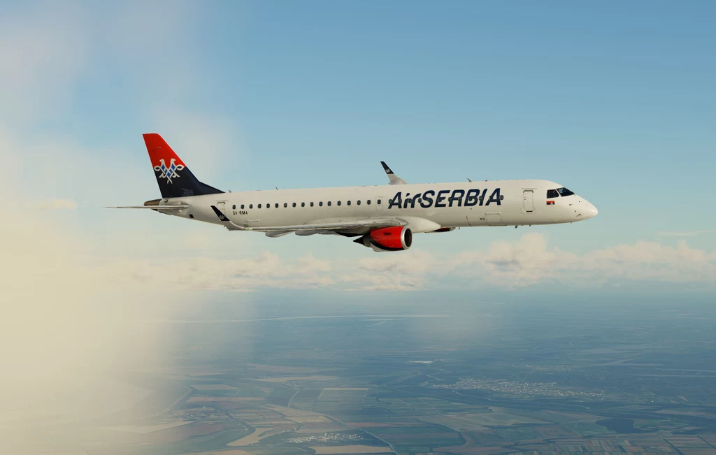 Samolot pasażerski Air Serbia