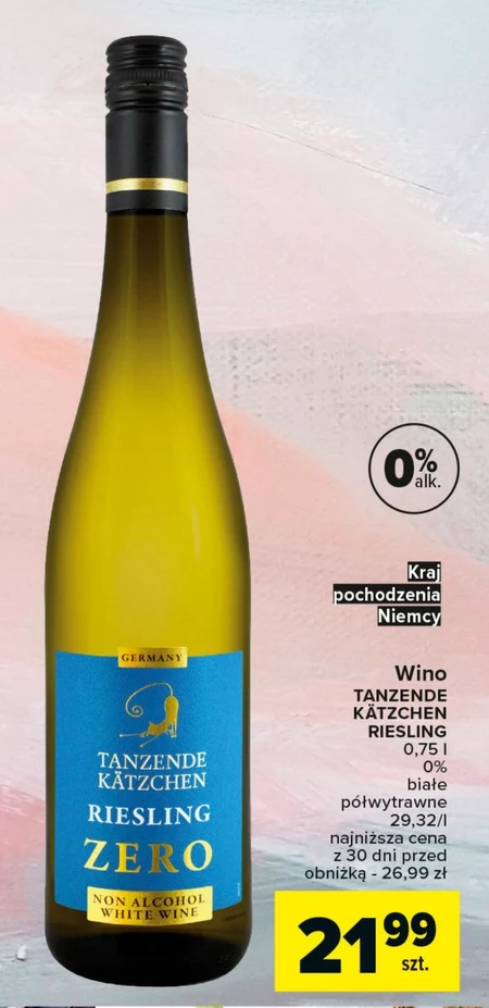 Wino półwytrawne Riesling