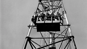 Budowa masztu w Konstantynowie, 1973 rok