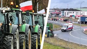 Rolnicy nie przepuścili karetki na sygnale. Do sieci trafiło nagranie