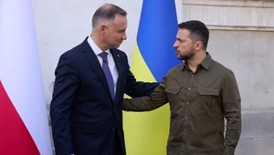 Prezydent Polski Andrzej Duda i jego ukraiński odpowiednik Wołodymyr Zełenski 