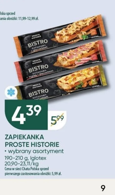 Proste Historie Bistro Zapiekanka z szynką i pieczarkami 200 g