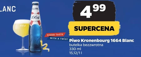 Kronenbourg 1664 Blanc Piwo białe aromatyzowane 330 ml