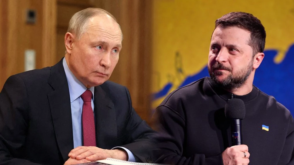 Władimir Putin i Wołodymyr Zełenski Władimir Putin i Wołodymyr Zełenski