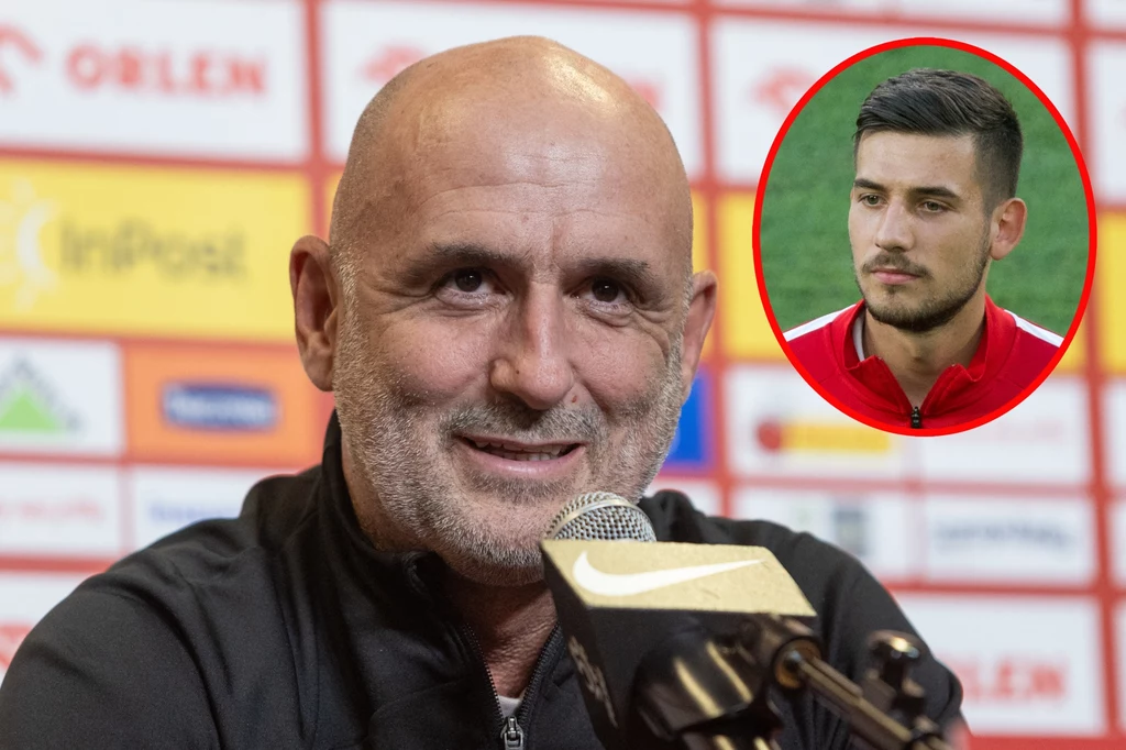 Michał Probierz i Jakub Moder Michał Probierz i Jakub Moder