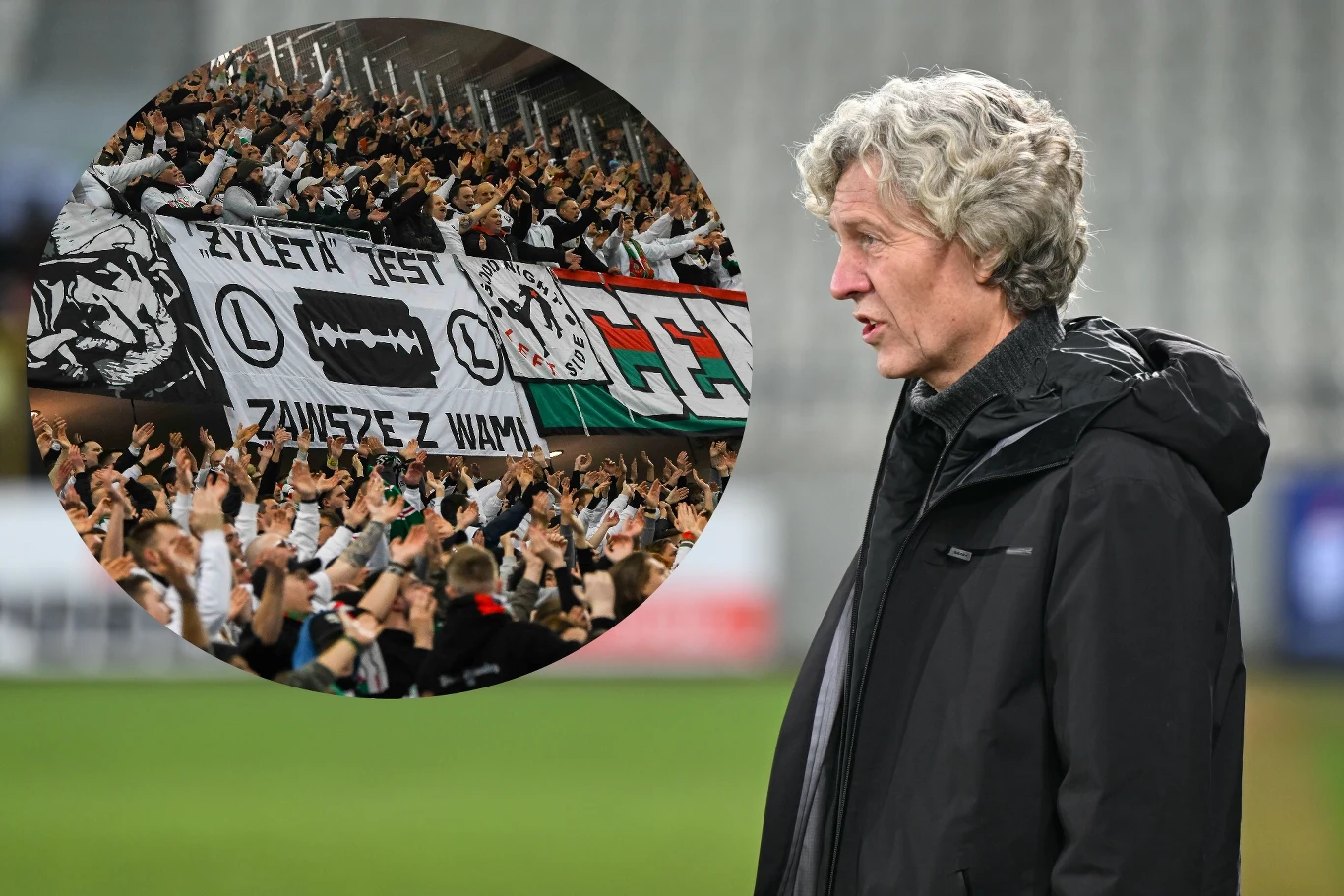 Podczas meczu Legia Warszawa - Molde FK kibice "Wojskowych" mieli sporo pretensji m.in. do Dariusza Mioduskiego