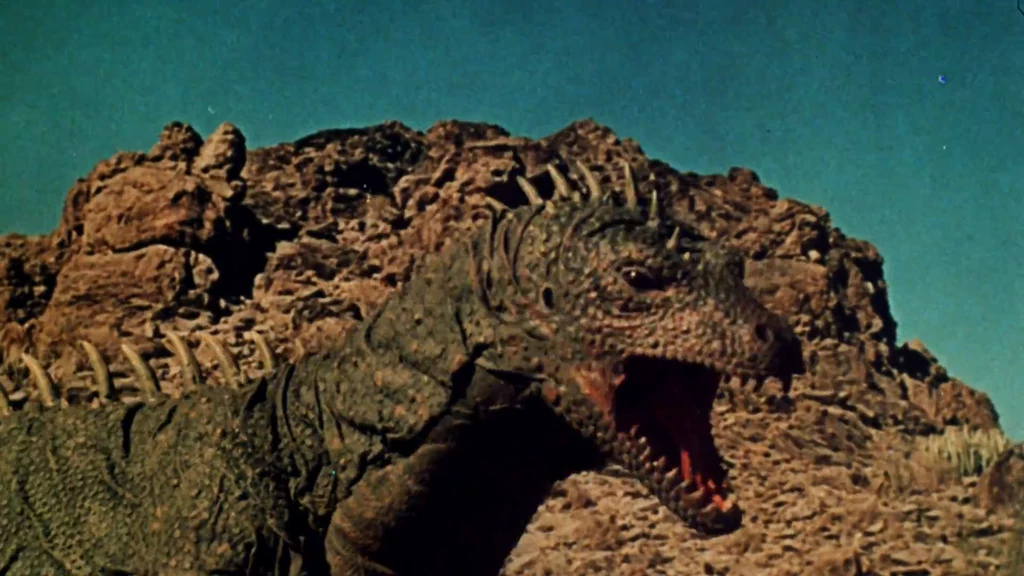 Megalozaur w filmie "Gdy dinozaury władały światem" z 1970 roku