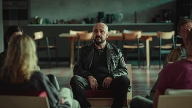 Arkadiusz Jakubik, kadr z filmu "Informacja zwrotna"
