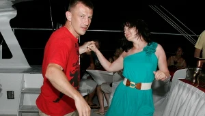 Tomasz Adamek z żoną Dorotą