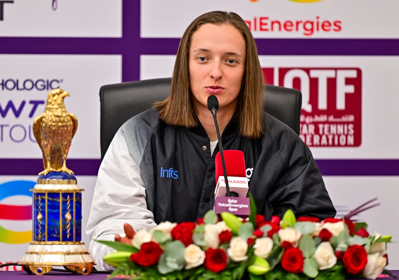 Iga Świątek po triumfie w Dosze