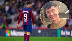 Lewandowski... a obok niego on. Co za spotkanie po meczu Barcelony