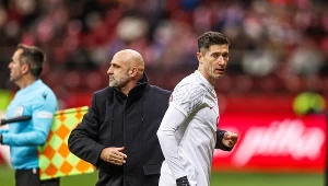 Michał Probierz i Robert Lewandowski