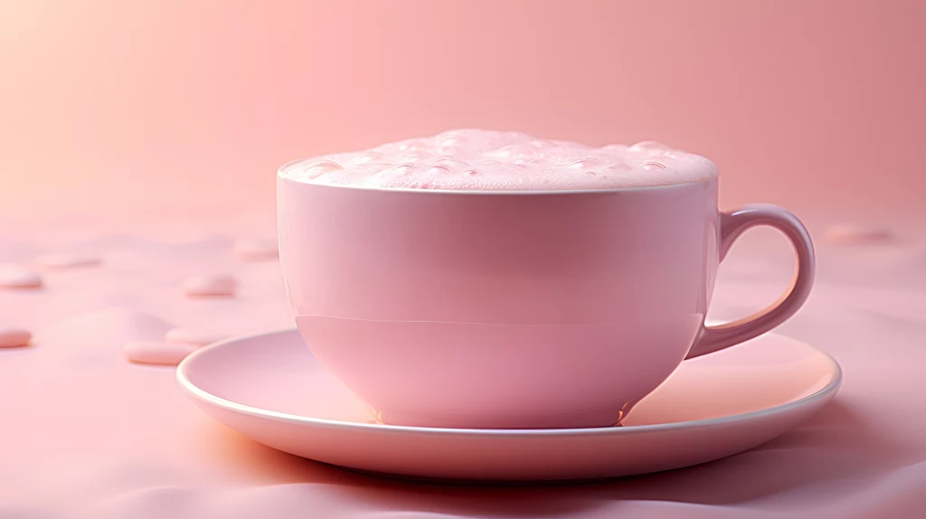 Pink latte nie tylko pięknie wygląda, ale również smakuje