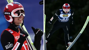 Kamil Stoch podczas konkursu w Oberstdorfie