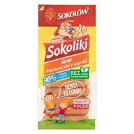 Sokołów Sokoliki Mini paróweczki z szynki 140 g